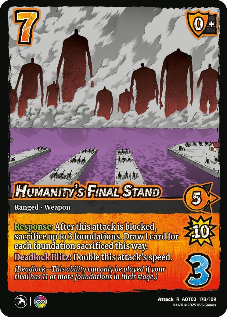 Image for Humanity's Final Stand (Attack on Titan: Apocalypse) (178/189) - UniVersus