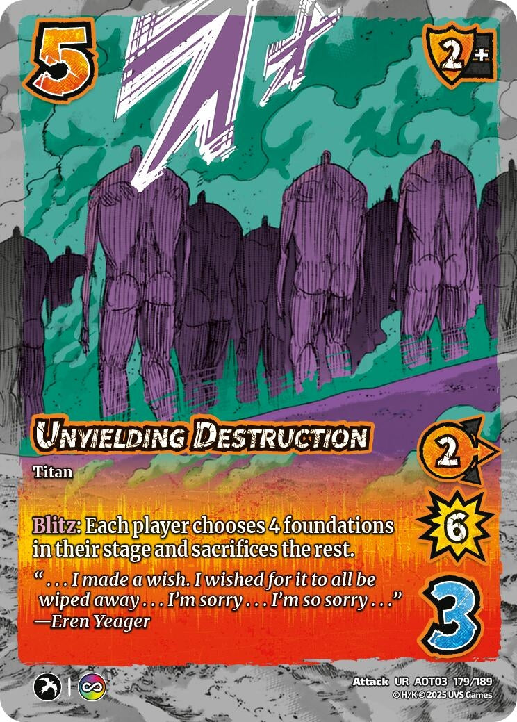 Image for Unyielding Destruction (Attack on Titan: Apocalypse) (179/189) - UniVersus
