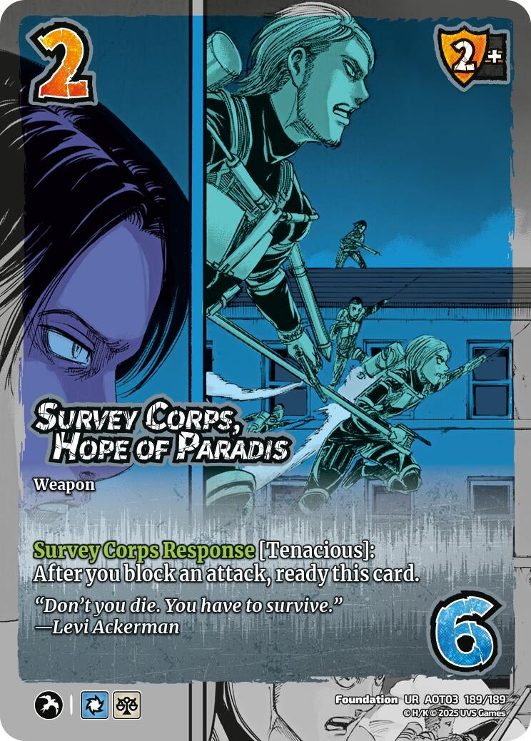Image for Survey Corps, Hope of Paradis (Attack on Titan: Apocalypse) (189/189) - UniVersus