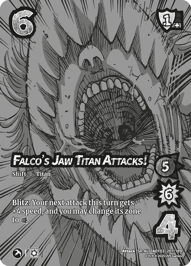 Image for Falco's Jaw Titan Attacks! // Falco's Jaw Titan (Alternate Art) (Attack on Titan: Apocalypse) (207/189) - UniVersus