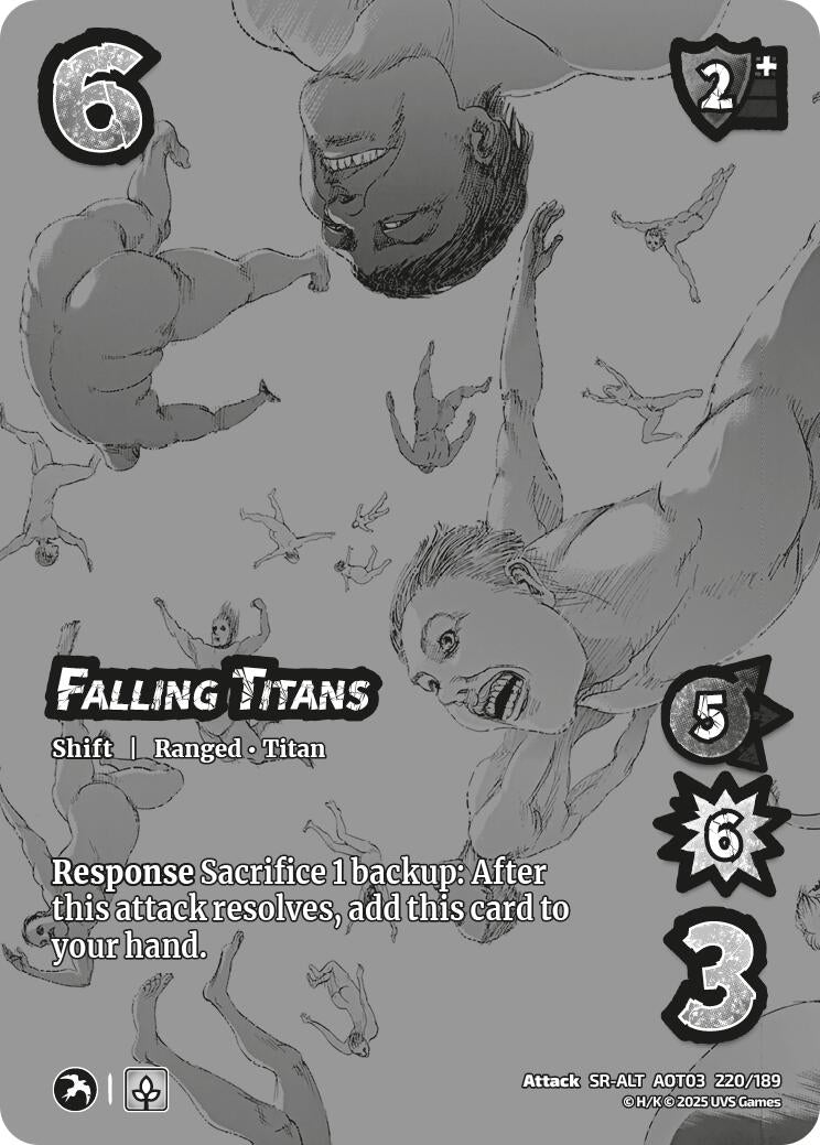 Image for Falling Titans // Zeke's Dream Becoming Real (Alternate Art) (Attack on Titan: Apocalypse) (220/189) - UniVersus
