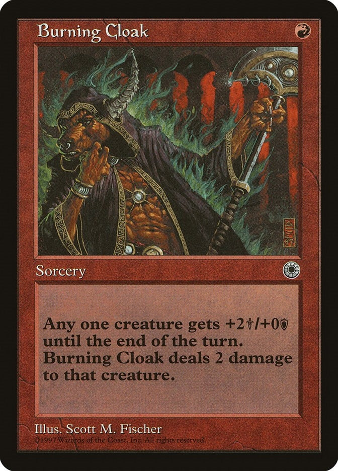 Image for Burning Cloak (Portal) - Magic: The Gathering