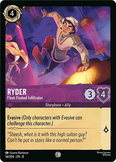 Image for Ryder - Fleet-Footed Infiltrator (Reign of Jafar) (56/204) - Disney Lorcana