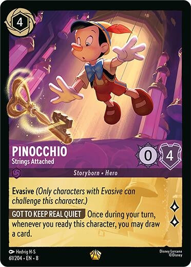 Image for Pinocchio - Strings Attached (Reign of Jafar) (61/204) - Disney Lorcana