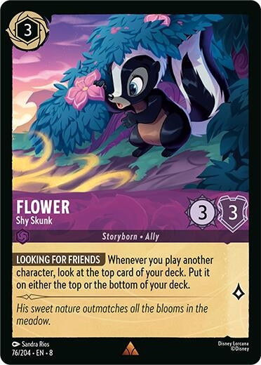Image for Flower - Shy Skunk (Reign of Jafar) (76/204) - Disney Lorcana