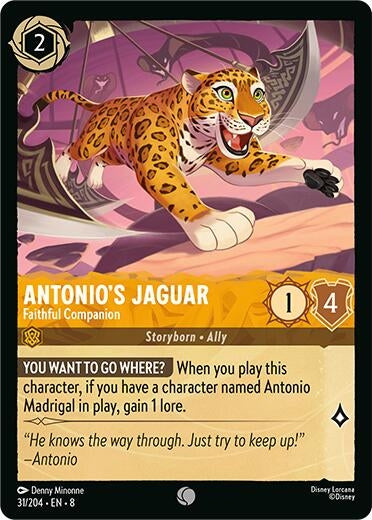 Image for Antonio's Jaguar - Faithful Companion (Reign of Jafar) (31/204) - Disney Lorcana