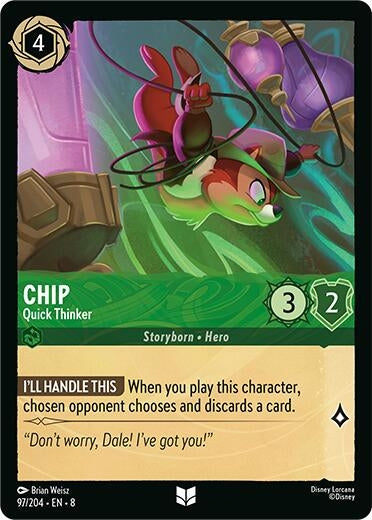 Image for Chip - Quick Thinker (Reign of Jafar) (97/204) - Disney Lorcana