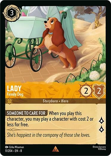 Image for Lady - Family Dog (Reign of Jafar) (11/204) - Disney Lorcana