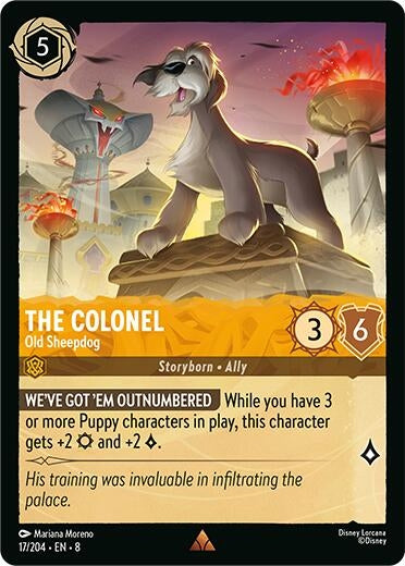 Image for The Colonel - Old Sheepdog (Reign of Jafar) (17/204) - Disney Lorcana