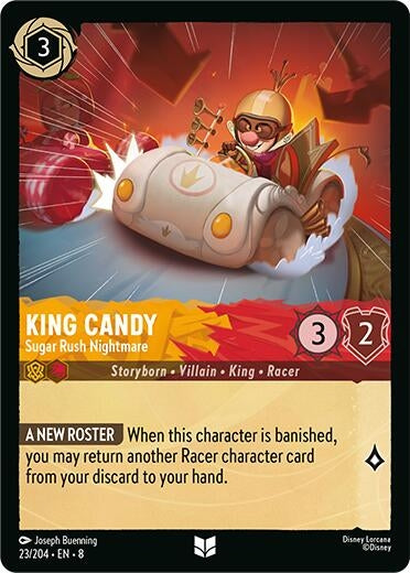 Image for King Candy - Sugar Rush Nightmare (Reign of Jafar) (23/204) - Disney Lorcana