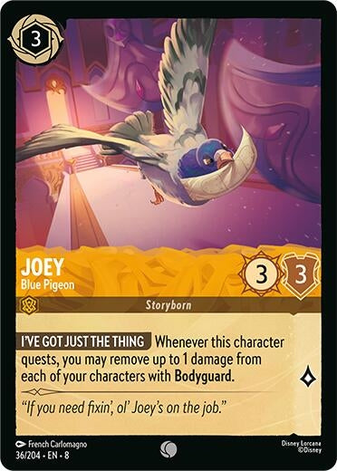 Image for Joey - Blue Pigeon (Reign of Jafar) (36/204) - Disney Lorcana