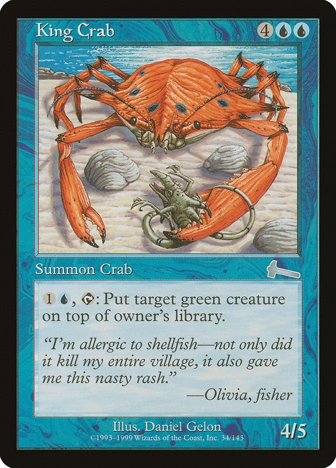 Image for King Crab (Urza's Legacy) (34) - Magic: The Gathering