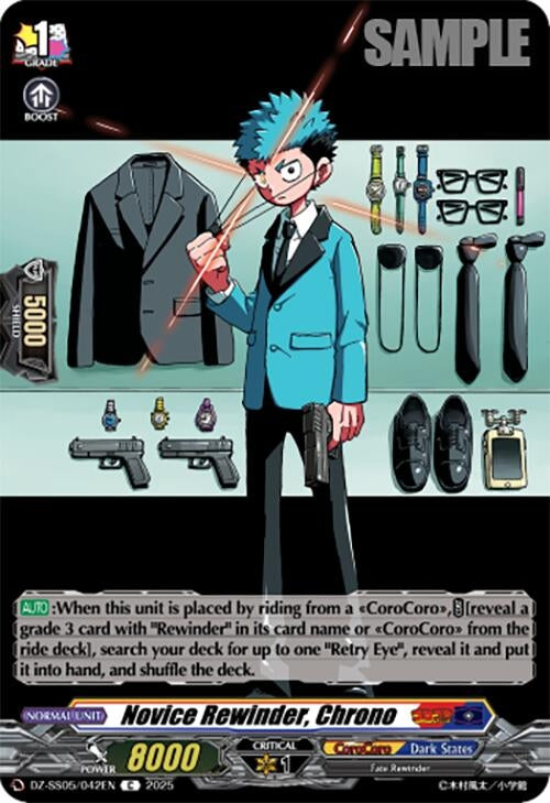 Image for Novice Rewinder, Chrono (DZ-SS05: CoroCoro Start Deck Pack) (DZ-SS05/042EN) - Cardfight Vanguard