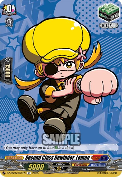 Image for Second Class Rewinder, Lemon (DZ-SS05: CoroCoro Start Deck Pack) (DZ-SS05/051EN) - Cardfight Vanguard