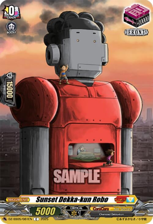 Image for Sunset Dekka-kun Robo (DZ-SS05: CoroCoro Start Deck Pack) (DZ-SS05/081EN) - Cardfight Vanguard
