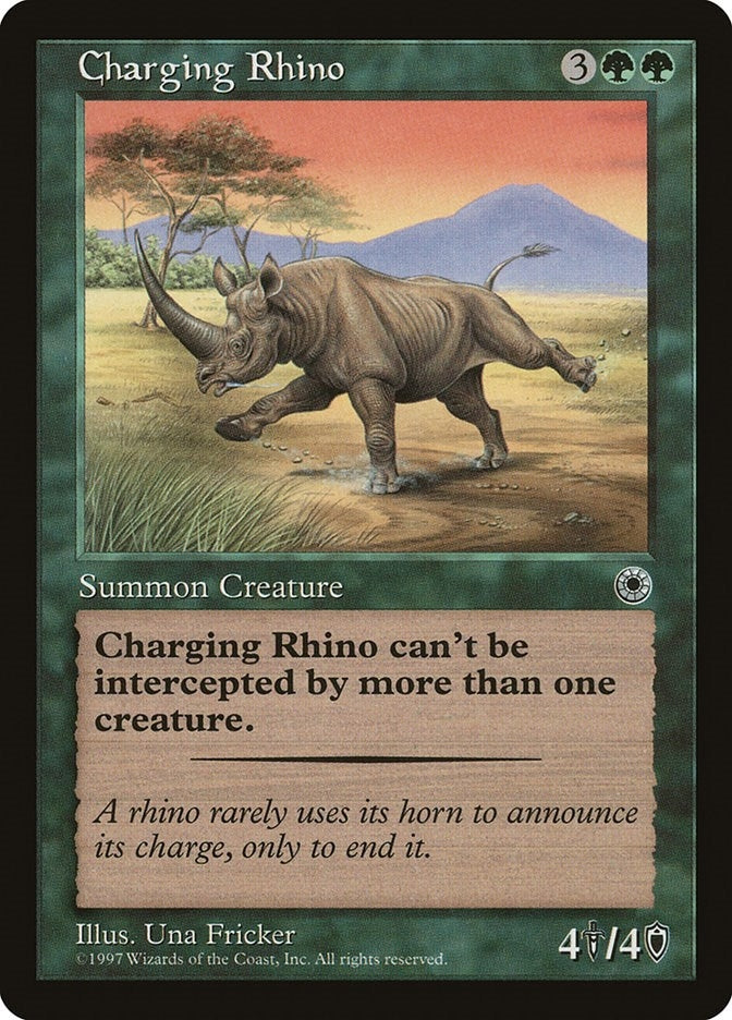Image for Charging Rhino (Portal) - Magic: The Gathering
