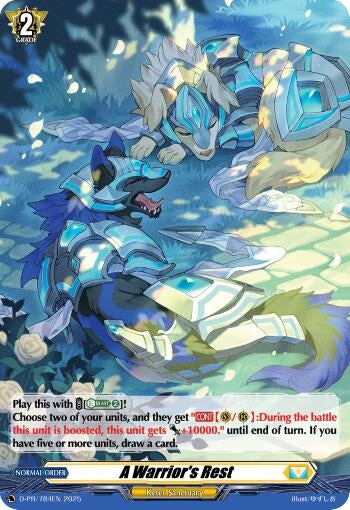 Image for A Warrior's Rest (Foil) (D Promo Cards) (D-PR/784EN) - Cardfight Vanguard