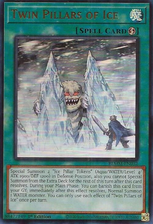 Image for Twin Pillars of Ice (Battles of Legend: Monster Mayhem) (BLMM-EN032) - YuGiOh