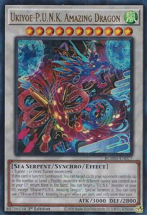 Image for Ukiyoe-P.U.N.K. Amazing Dragon (Battles of Legend: Monster Mayhem) (BLMM-EN077) - YuGiOh