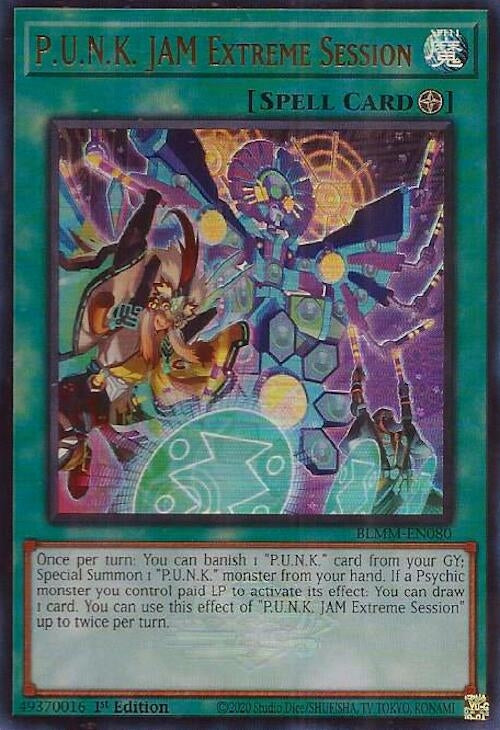 Image for P.U.N.K. JAM Extreme Session (Battles of Legend: Monster Mayhem) (BLMM-EN080) - YuGiOh