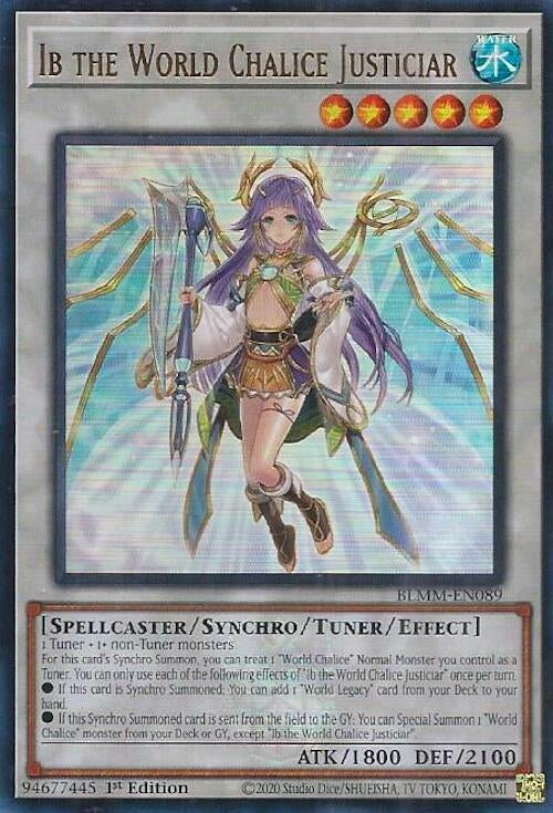 Image for Ib the World Chalice Justiciar (Battles of Legend: Monster Mayhem) (BLMM-EN089) - YuGiOh
