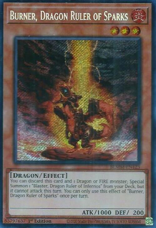 Image for Burner, Dragon Ruler of Sparks (Battles of Legend: Monster Mayhem) (BLMM-EN123) - YuGiOh