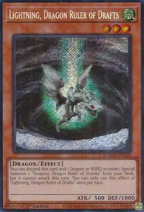 Image for Lightning, Dragon Ruler of Drafts (Battles of Legend: Monster Mayhem) (BLMM-EN124) - YuGiOh