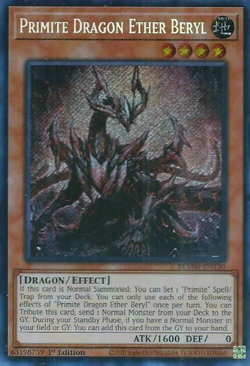 Image for Primite Dragon Ether Beryl (Battles of Legend: Monster Mayhem) (BLMM-EN130) - YuGiOh