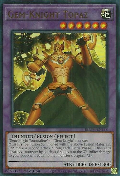 Image for Gem-Knight Topaz (Battles of Legend: Monster Mayhem) (BLMM-EN138) - YuGiOh
