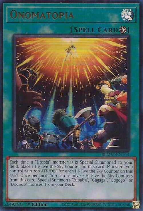 Image for Onomatopia (Battles of Legend: Monster Mayhem) (BLMM-EN163) - YuGiOh
