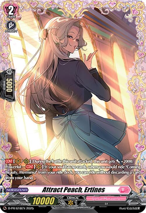 Image for Attract Peach, Ertines (D Promo Cards) (D-PR/618EN) - Cardfight Vanguard