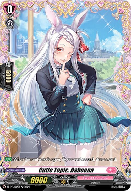 Image for Cutie Topic, Rabeena (D Promo Cards) (D-PR/620EN) - Cardfight Vanguard