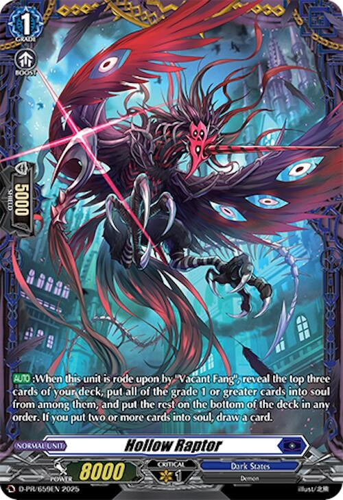 Image for Hollow Raptor (D Promo Cards) (D-PR/659EN) - Cardfight Vanguard