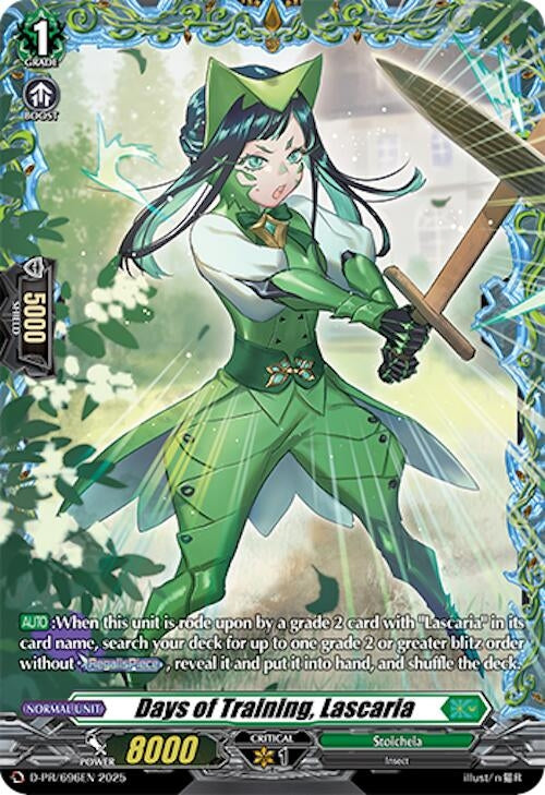 Image for Days of Training, Lascaria (D Promo Cards) (D-PR/696EN) - Cardfight Vanguard