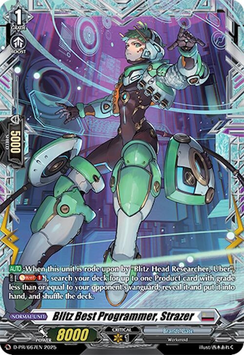 Image for Blitz Best Programmer, Strazer (D Promo Cards) (D-PR/667EN) - Cardfight Vanguard