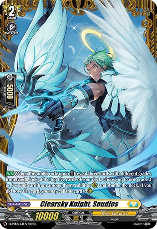 Image for Clearsky Knight, Soudios (D Promo Cards) (D-PR/674EN) - Cardfight Vanguard