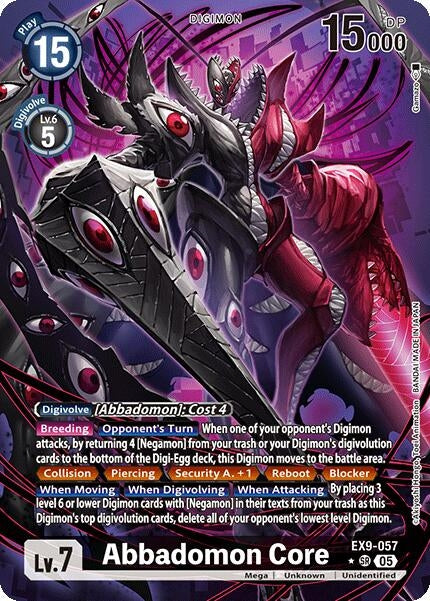 Image for Abbadomon Core (Alternate Art) (Versus Monsters) (EX9-057 SR) - Digimon Card Game
