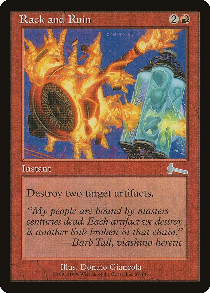 Image for Rack and Ruin (Urza's Legacy) (89) - Magic: The Gathering