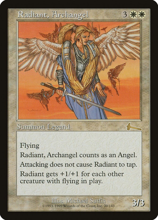Image for Radiant, Archangel (Urza's Legacy) (20) - Magic: The Gathering