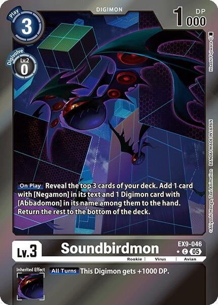 Image for Soundbirdmon (Limited Foil) (Versus Monsters) (EX9-046 C) - Digimon Card Game