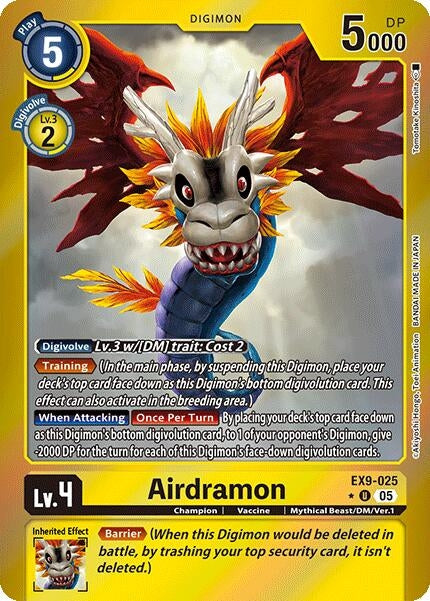 Image for Airdramon (Limited Foil) (Versus Monsters) (EX9-025 U) - Digimon Card Game