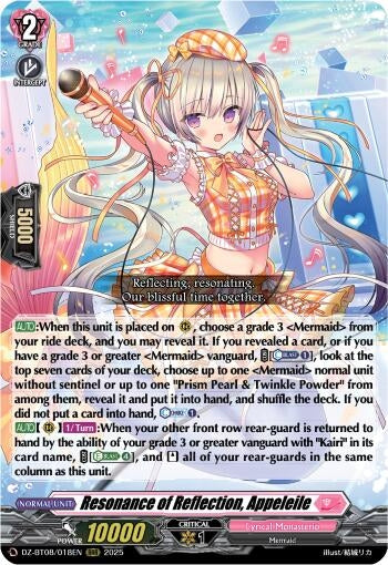 Image for Resonance of Reflection, Appeleile (DZ-BT08: Knights 0f Rebirth) (DZ-BT08/018EN) - Cardfight Vanguard