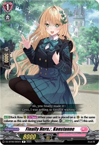 Image for Finally Here~ Konstunne (DZ-BT08: Knights 0f Rebirth) (DZ-BT08/065EN) - Cardfight Vanguard