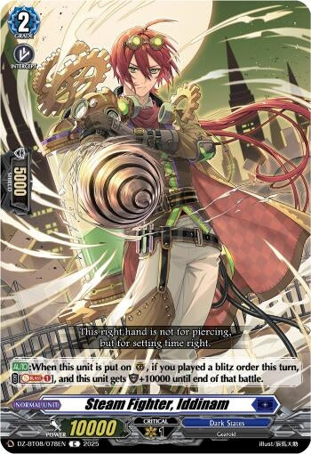 Image for Steam Fighter, Iddinam (DZ-BT08: Knights 0f Rebirth) (DZ-BT08/078EN) - Cardfight Vanguard
