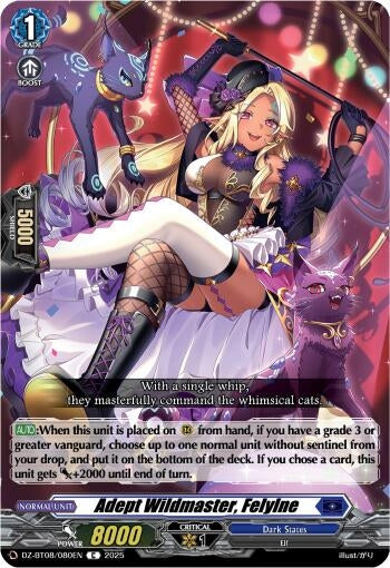 Image for Adept Wildmaster, Felyine (DZ-BT08: Knights 0f Rebirth) (DZ-BT08/080EN) - Cardfight Vanguard