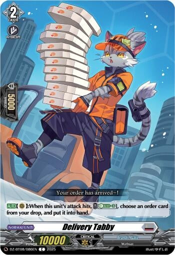 Image for Delivery Tabby (DZ-BT08: Knights 0f Rebirth) (DZ-BT08/086EN) - Cardfight Vanguard