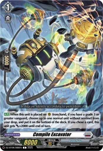 Image for Compile Excavator (DZ-BT08: Knights 0f Rebirth) (DZ-BT08/088EN) - Cardfight Vanguard