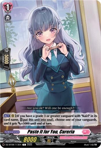 Image for Paste it for You, Careria (DZ-BT08: Knights 0f Rebirth) (DZ-BT08/113EN) - Cardfight Vanguard