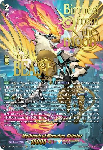 Image for Mythisch of Miracles, Rifistor (SEC) (DZ-BT08: Knights 0f Rebirth) (DZ-BT08/SEC05EN) - Cardfight Vanguard