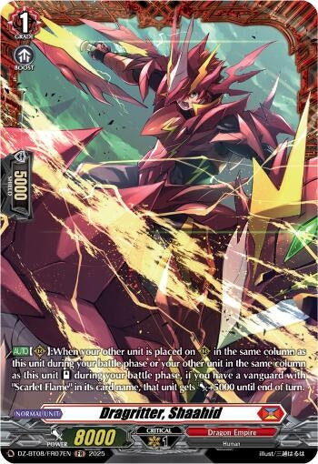 Image for Dragritter, Shaahid (FR) (DZ-BT08: Knights 0f Rebirth) (DZ-BT08/FR07EN) - Cardfight Vanguard
